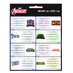 avengers heroes name labels