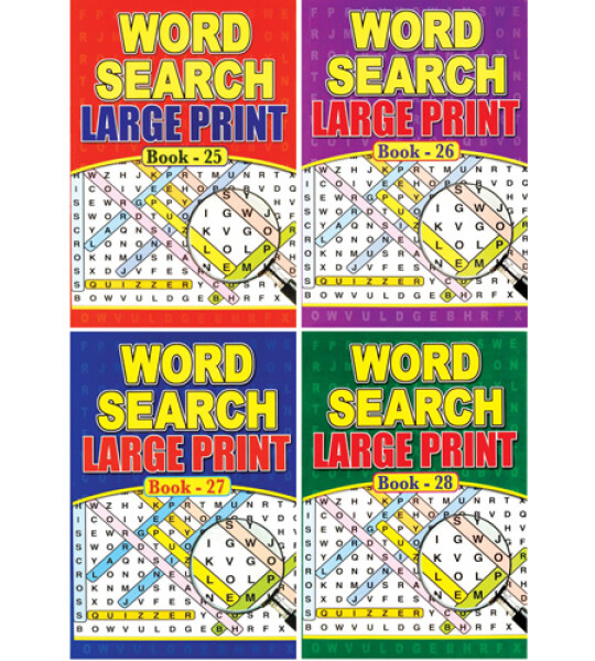 WORD SEARCH LARGE PRINT A4 72PGS
