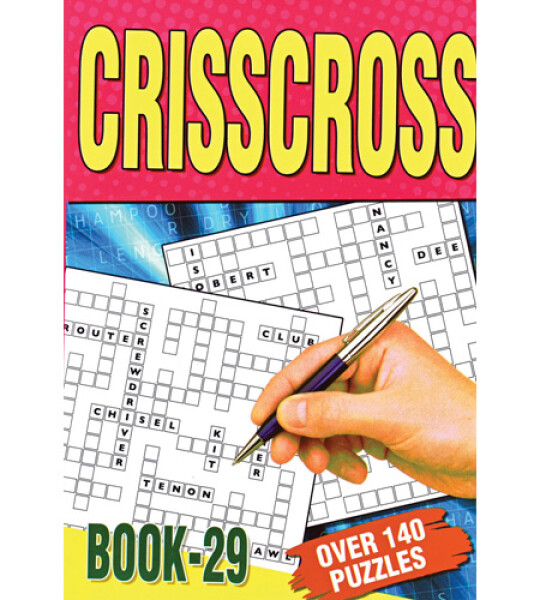CRISS CROSS PUZZLE BOOK A5 144PGS