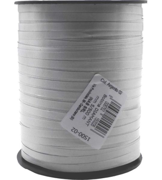 bow rolls 5mm x 500mtr diamant - silver