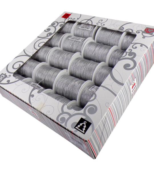cord metallic 1.3mm x 10mtr - silver