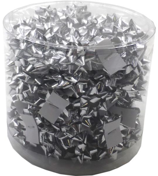 bow-mini star 25mm lux met(5mm) - silver