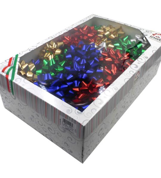 bow-star 100mm lux met(14mm) - assorted