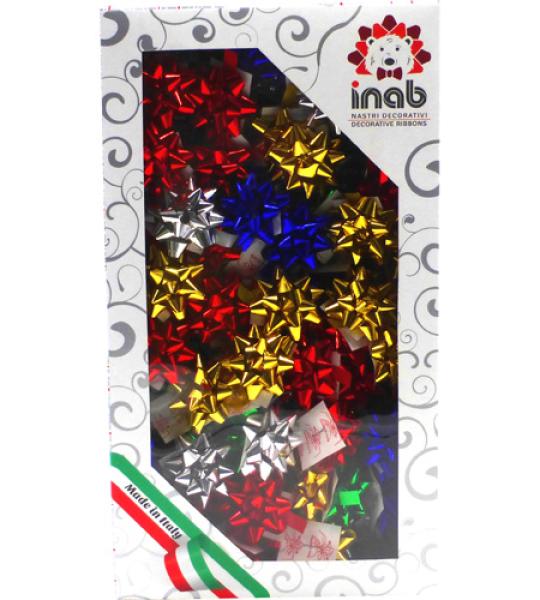 bow-star 35mm lux met(7mm) - assorted