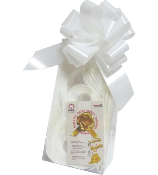 bow-pull 50mm diamant - white