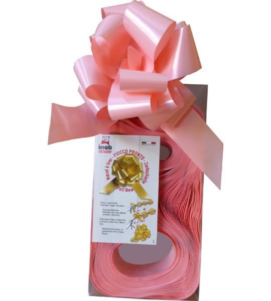 bow-pull 50mm diamant - baby pink