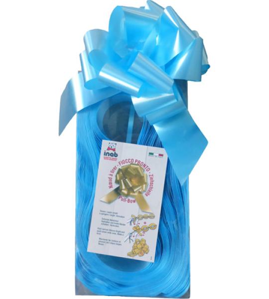 bow-pull 50mm diamant - baby blue