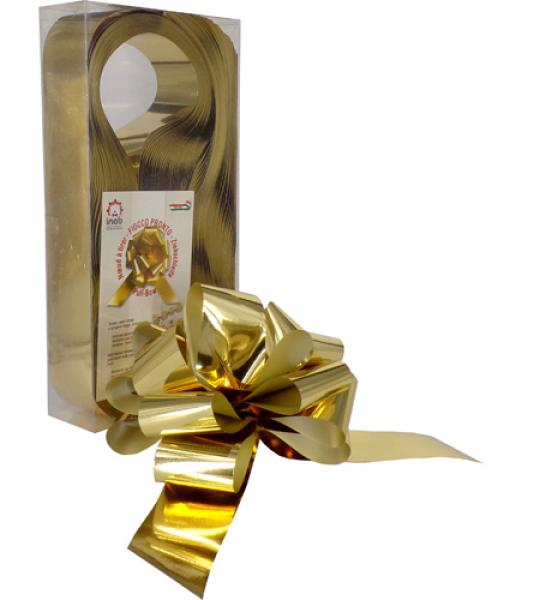 bow-pull 50mm lux met - gold
