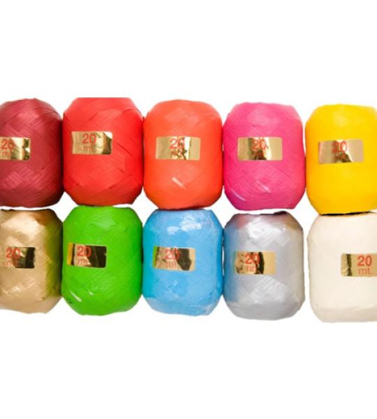 ribbon ball 5mm x 20mtr - mat asstd
