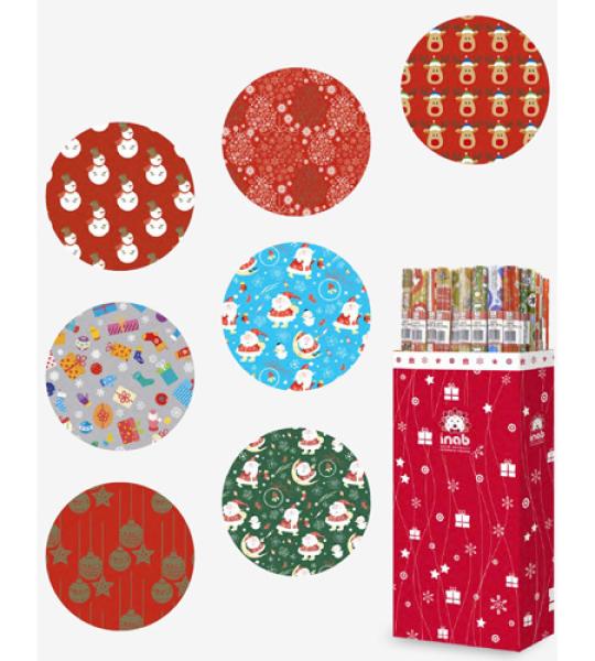 wrapping paper rolls christmas trad 70x5