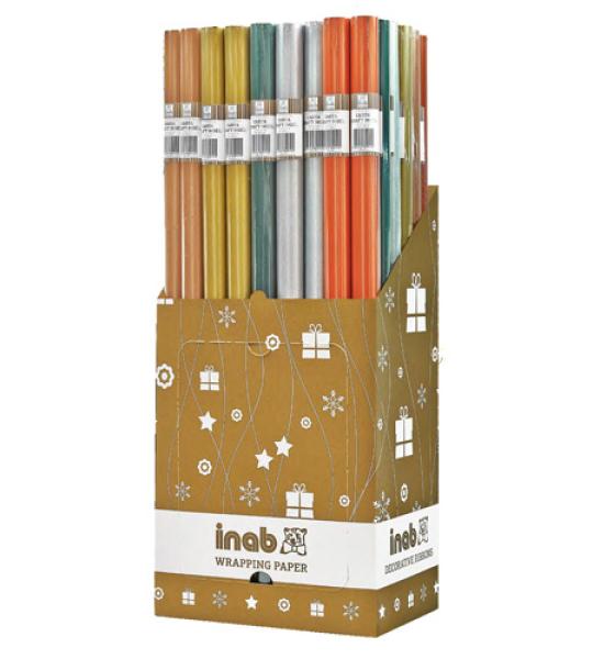 wrapping paper rolls kraft metallic astd
