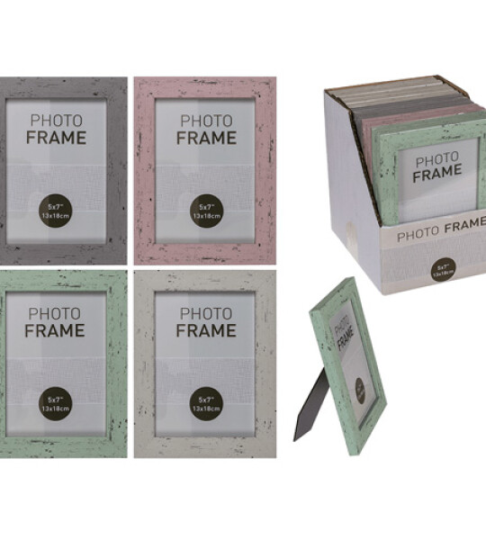 PHOTO FRAME PASTEL 4 ASSTD 13CM X 18CM