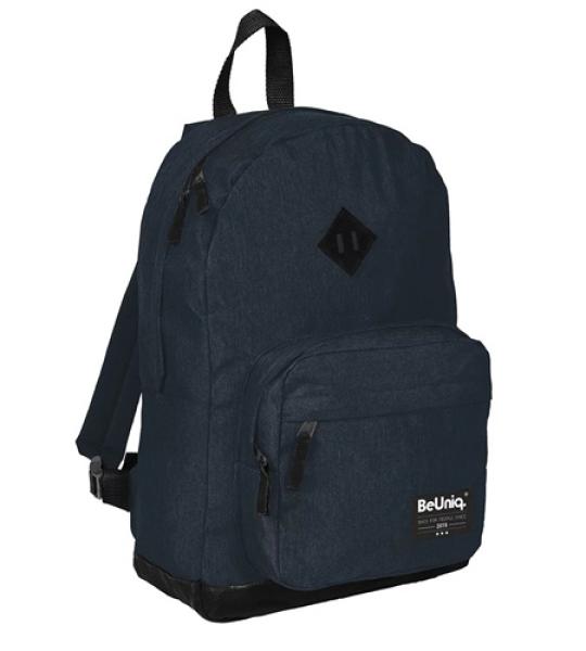 BEUNIQ BACKPACK BASIC 1 COMP NAVY BLUE
