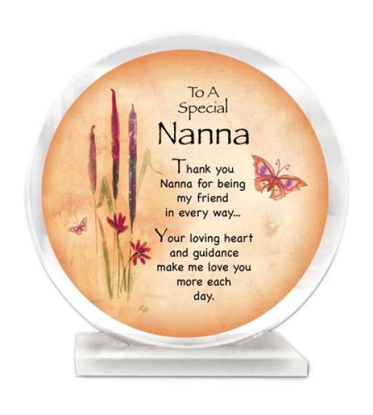glass plaque - nanna