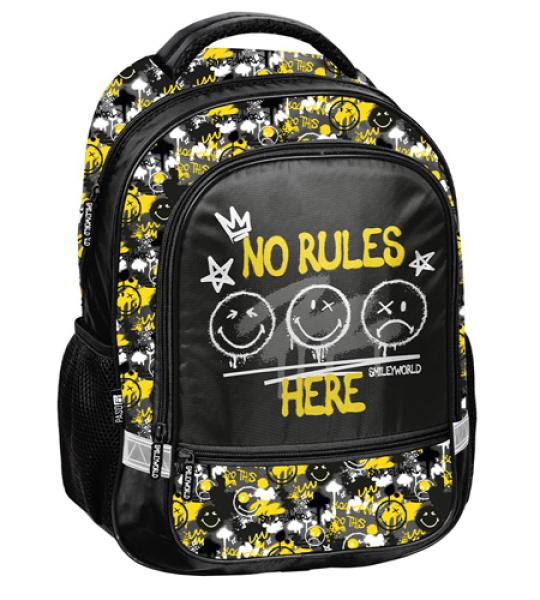 smiley backpack 2comp+2 side pockets