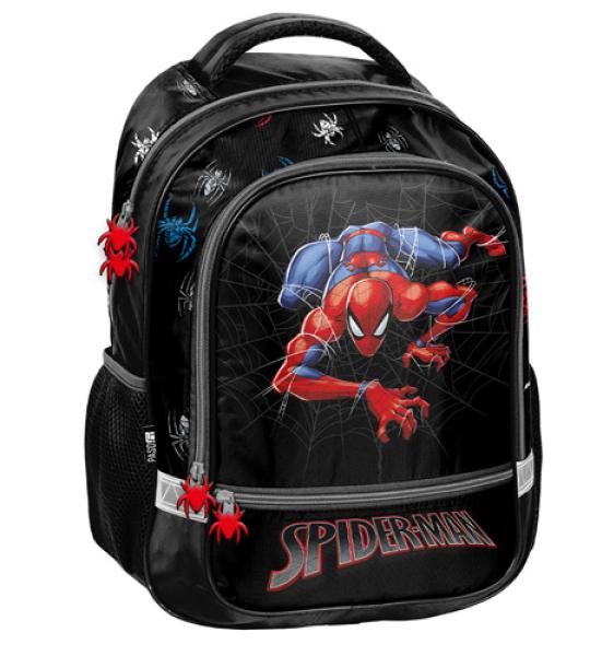 spiderman backpack 2comp+2 side pockets