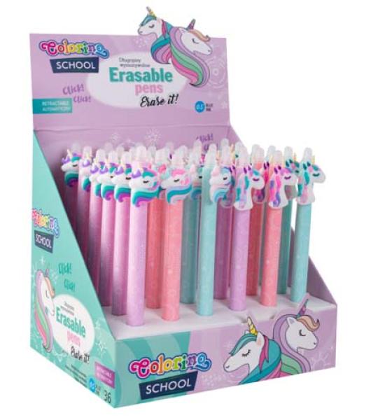 ERASABLE PEN DISPLAY X 36 - UNICORNS