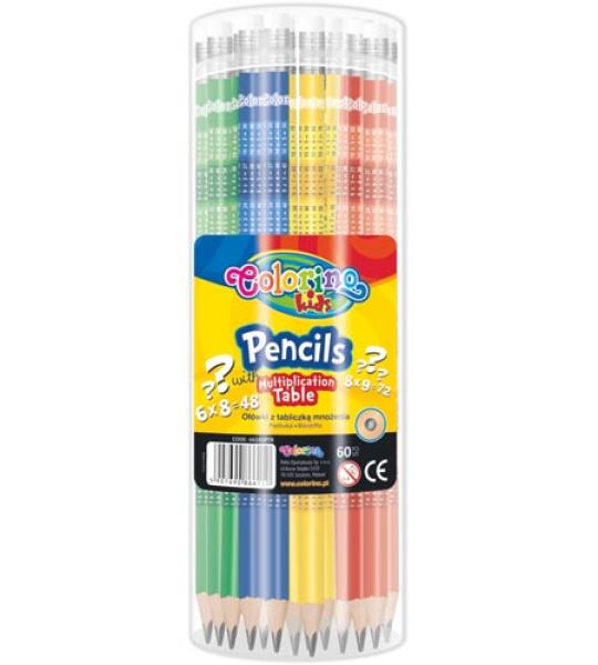 PENCILS WITH MULTIPLICATION TABLE