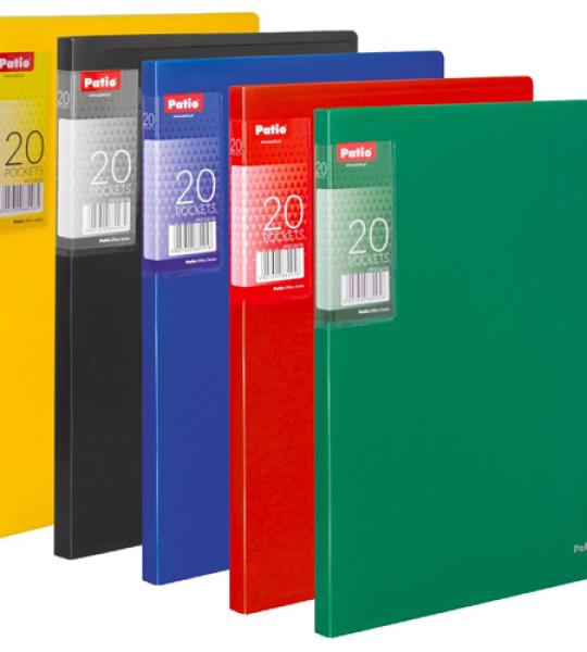 DISPLAY BOOK A4 X 20 POCKETS RED