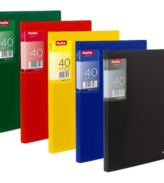 DISPLAY BOOK A4 X 40 POCKETS RED