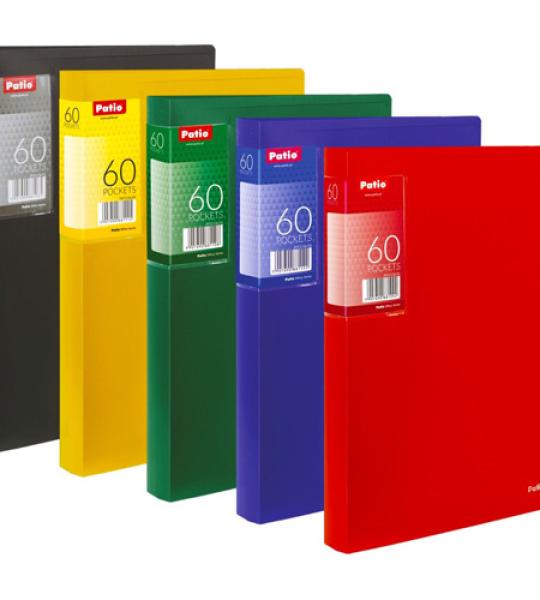 DISPLAY BOOK A4 X 60 POCKETS BLUE