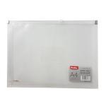 ENVELOPE ZIPPER PLASTIC WITH BADGE A4 0.