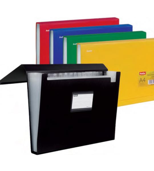 EXPANDING FILE A4 X 12 DIVIDERS BLACK