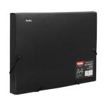 DOCUMENT CASE A4 30MM BLACK ELASTIC PP