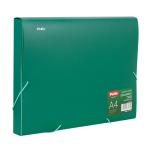 DOCUMENT CASE A4 30MM GREEN ELASTIC PP
