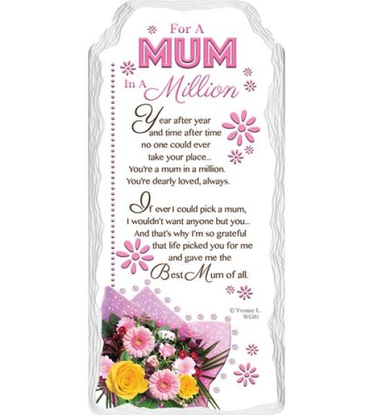 word gallery - mum in a million