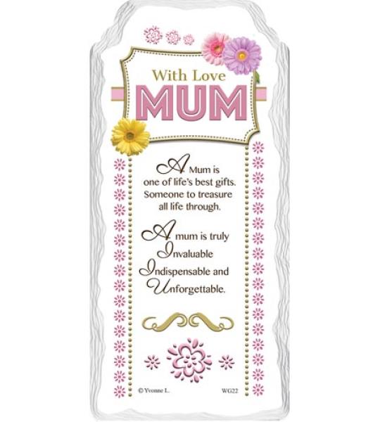 word gallery - with love mum