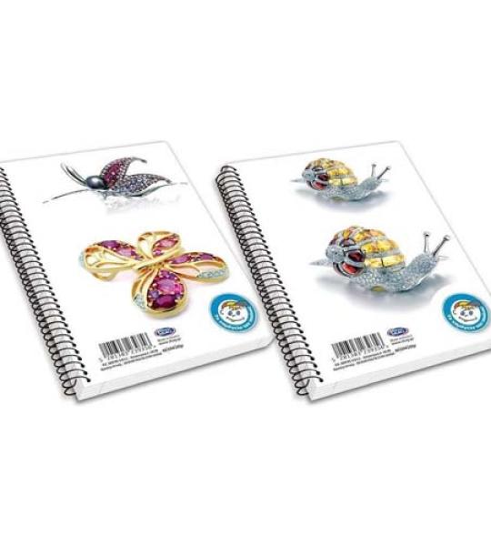 JEWELLRY A4 SPIRAL NOTEBOOK