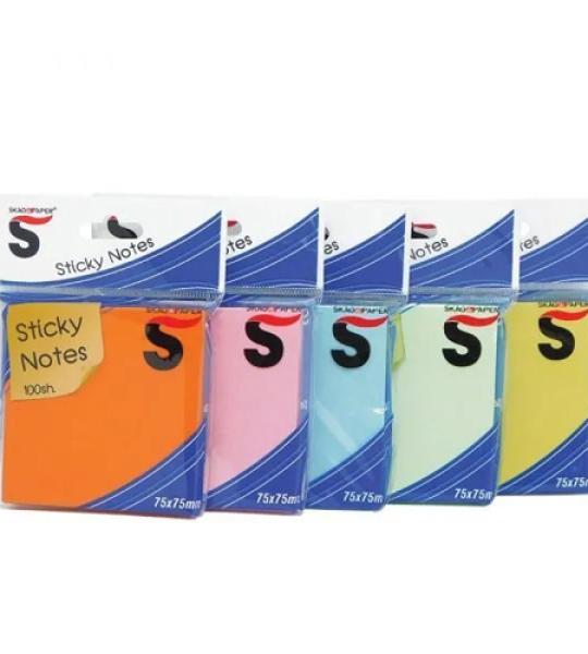 STICKY NOTES NEON 50X50MM 400SHEETS