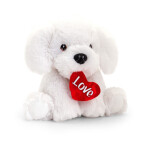 30cm keeleco bichon frise with heart