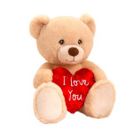 25cm keeleco honey wafe bear w/heart