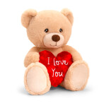 30cm keeleco honey wafe bear w/heart