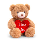 25cm keeleco honey bramble bear w/heart