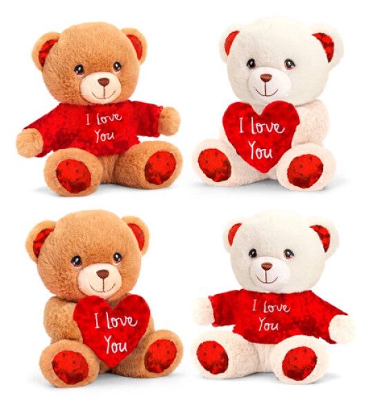 15cm keeleco valentines sentiments bear