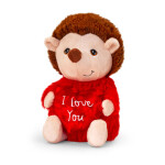 25cm keeleco valentines hedgehog w/heart