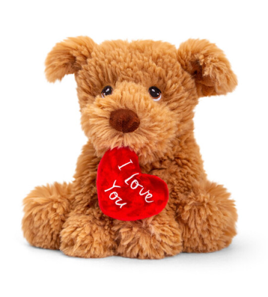 18cm keeleco puppy w/heart