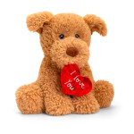 25cm keeleco puppy w/heart