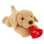 30cm keeleco labrador with heart