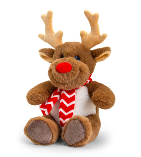 20CM KEELECO REINDEER W/SCARF